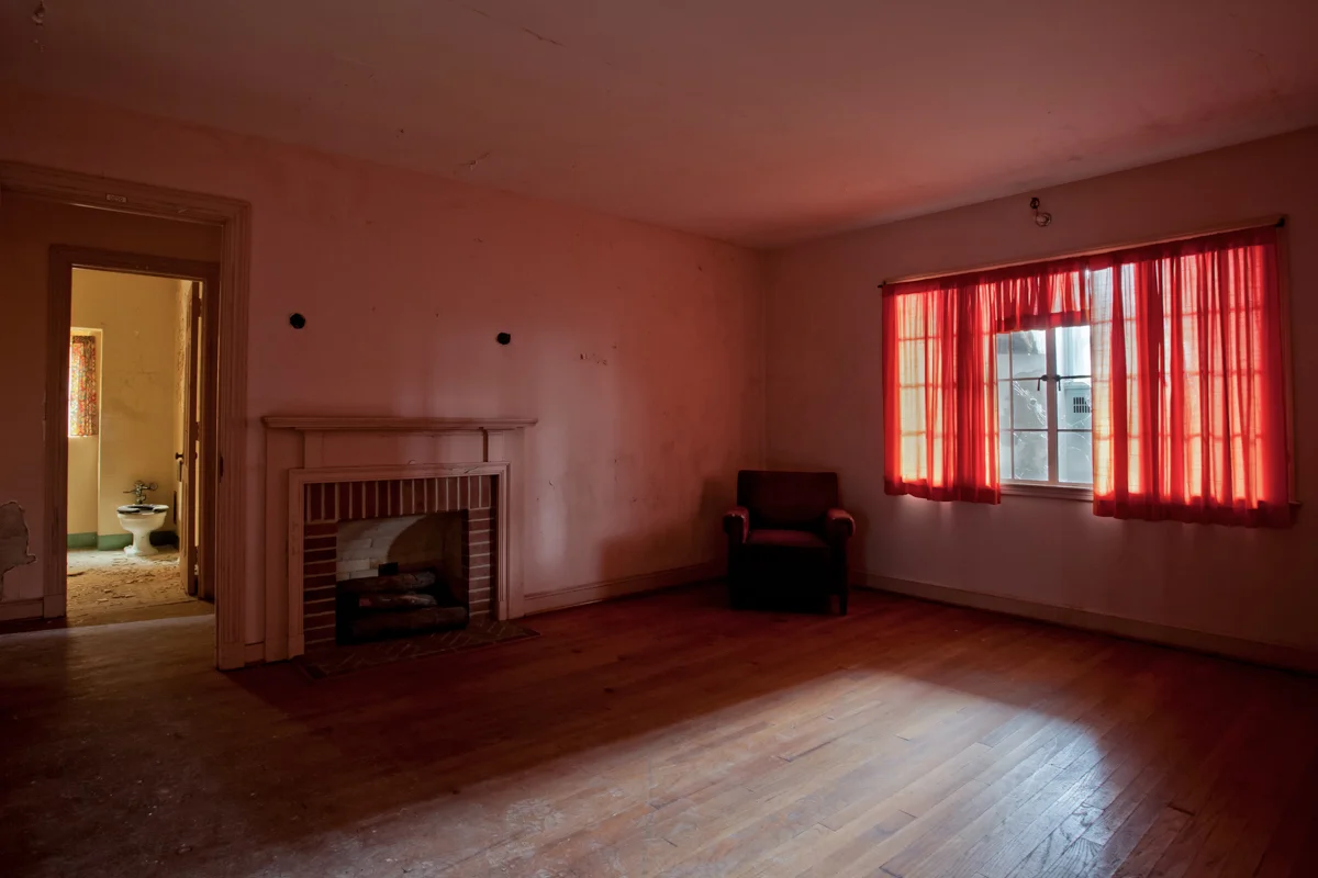 Living room of rehabilitation house.