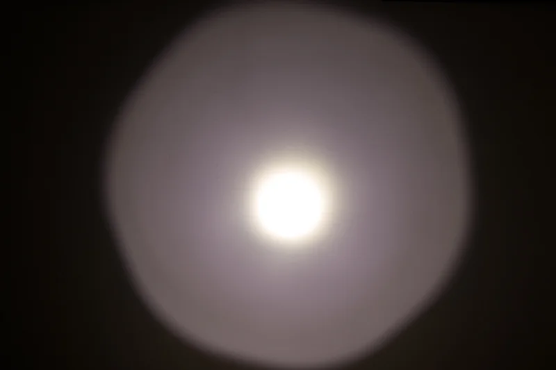 High output setting (Same camera settings as the low output image)