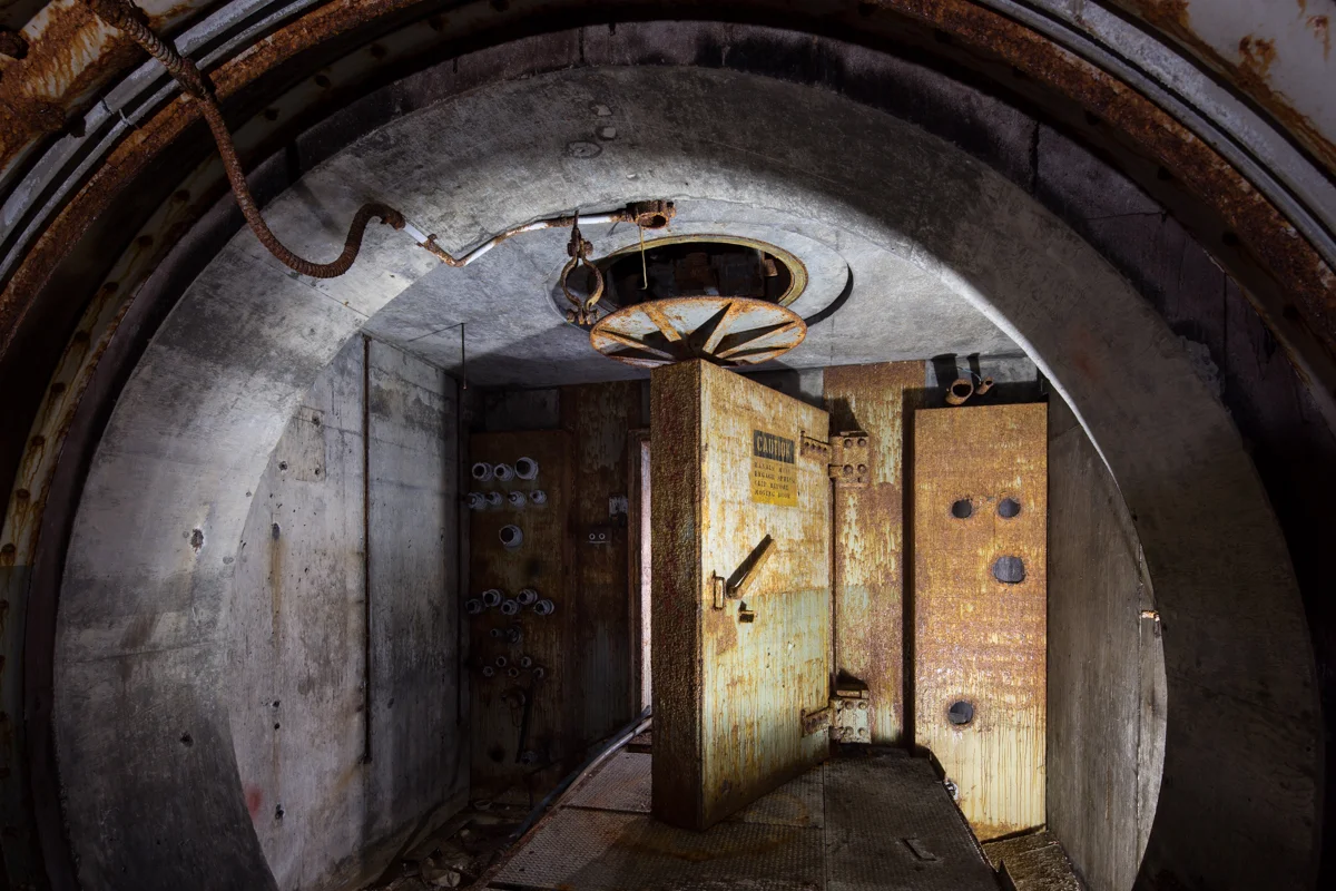 Blast doors for Launch Silo No.3 - Beale 851-C Titan I Missile Base