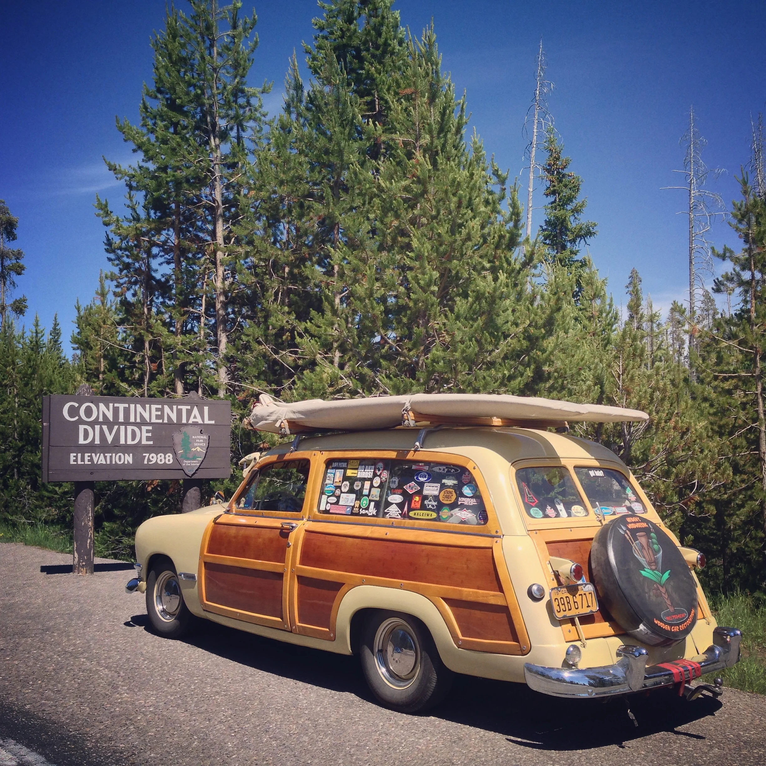 Continental Divide in the 1950 Ford Woody 