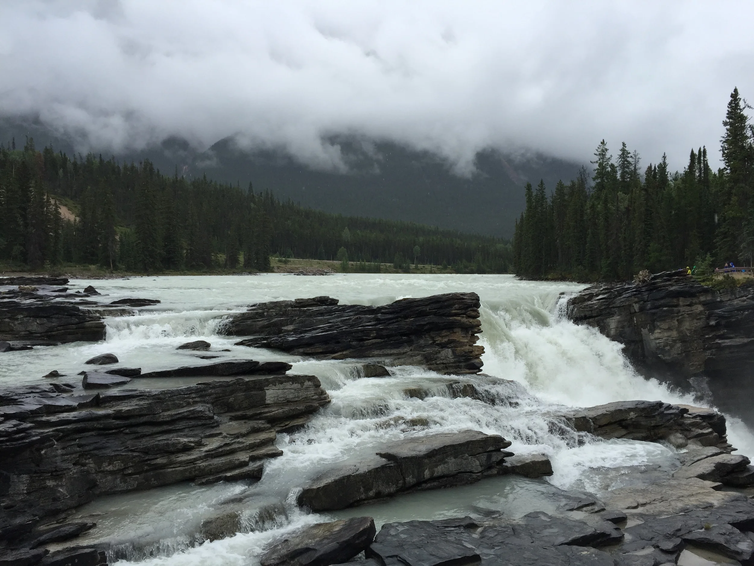 Athabasca Falls on the Icefields Parkway, Alberta 