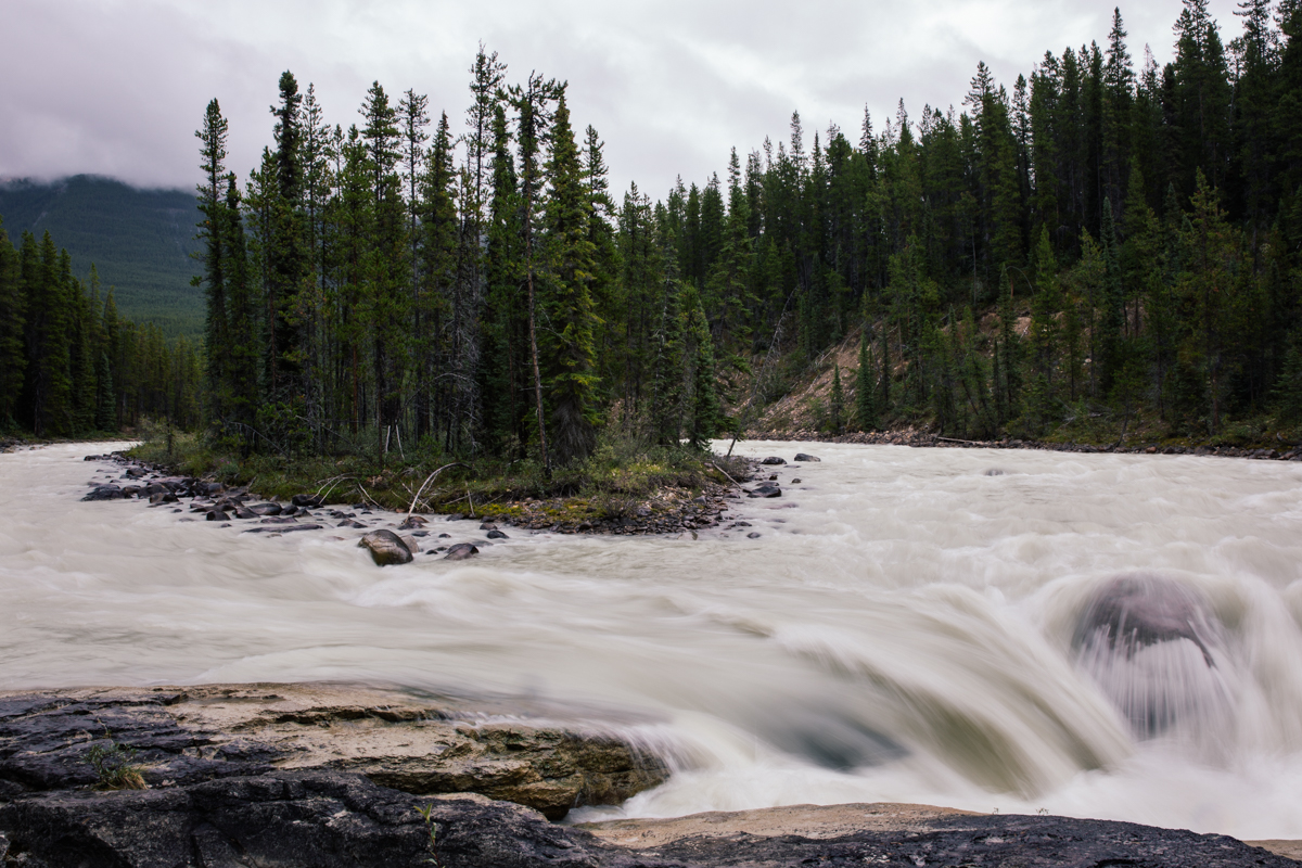Athabasca Falls on the Icefields Parkway, Alberta