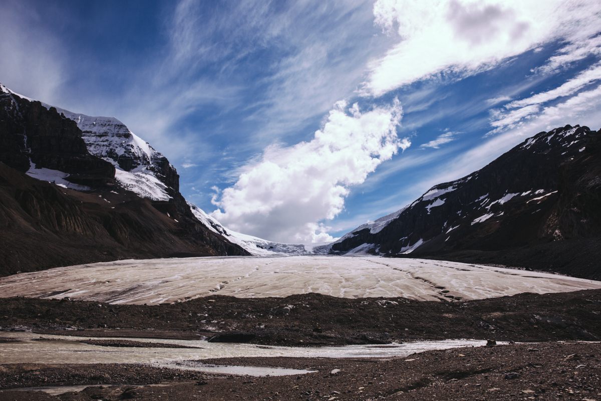 Columbia Icefields on the Icefields Parkway, Alberta 