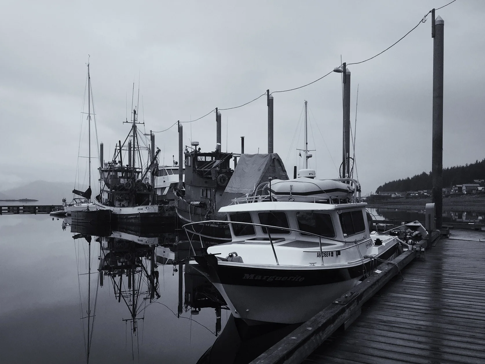Tied up at the Transient Dock in Tenakee Springs, where we spent the night