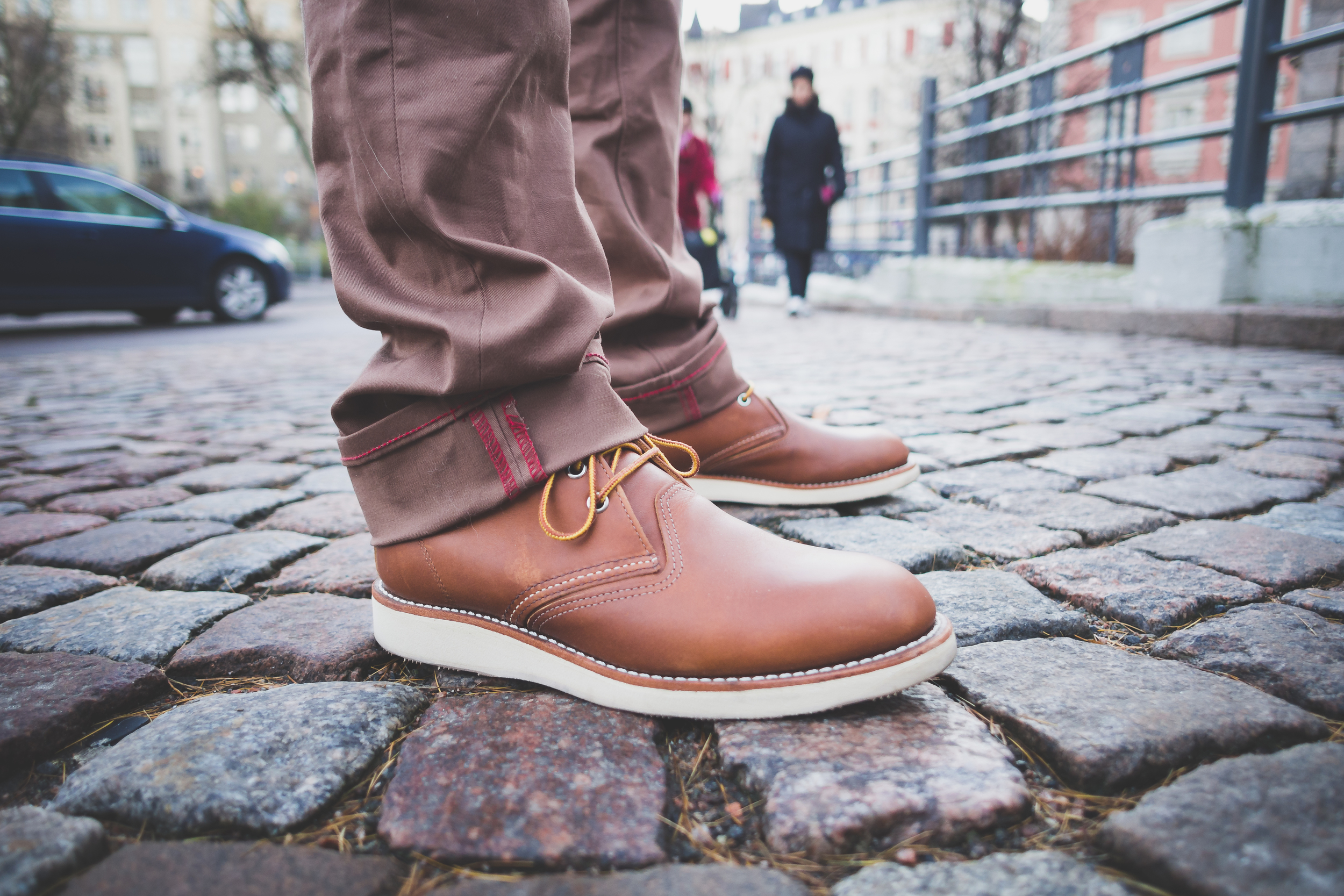 red chukka boots