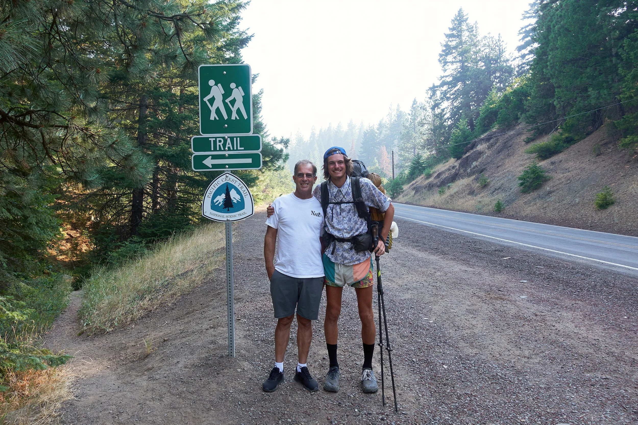 Rick and Sam at the trailhead.