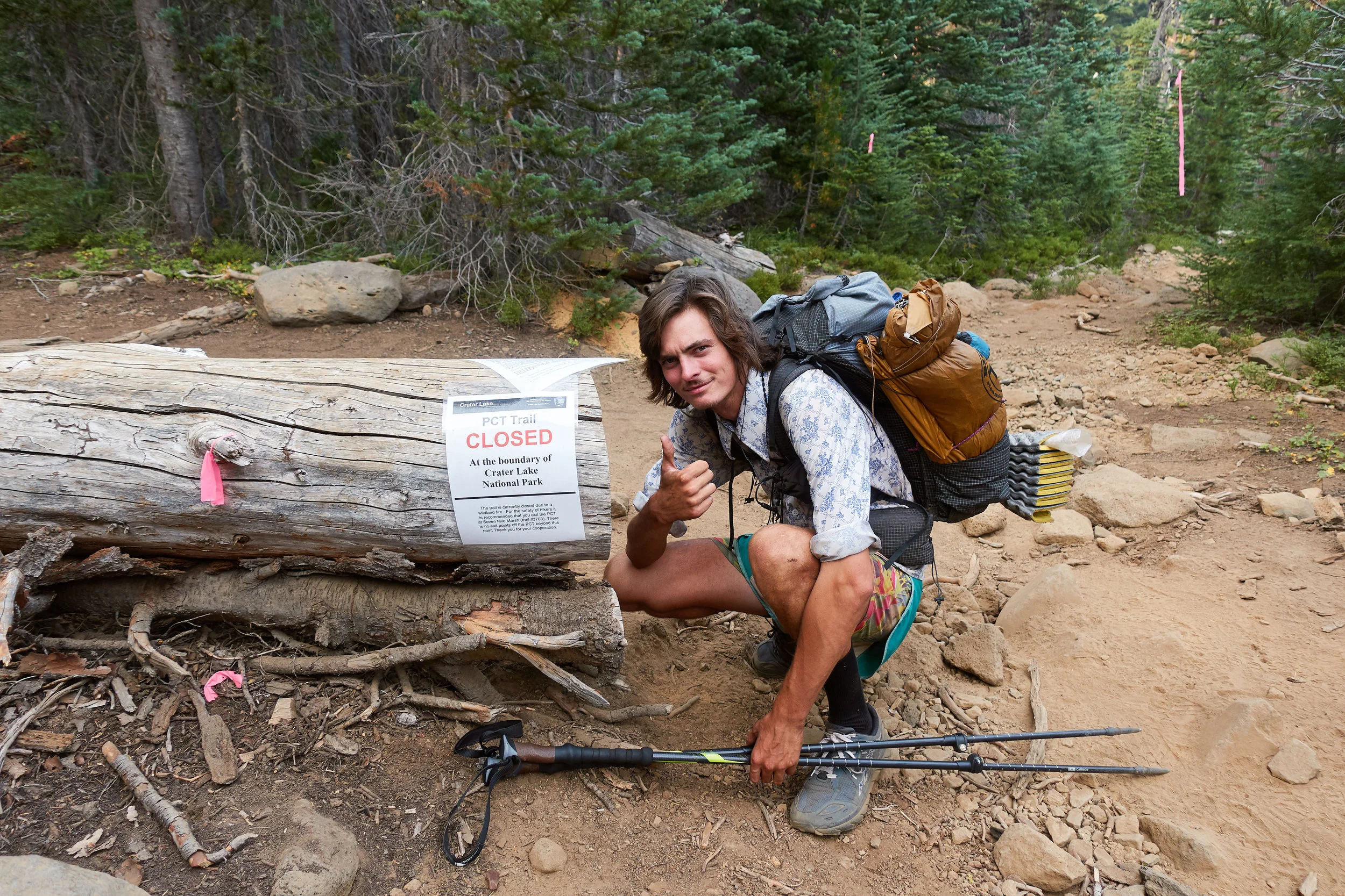 PCT trail closed.
