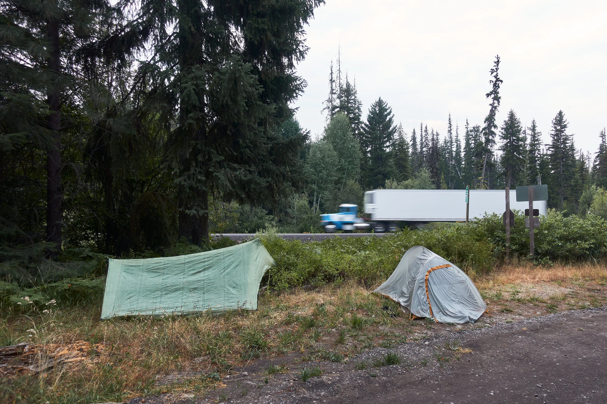 Our campsite for the night.