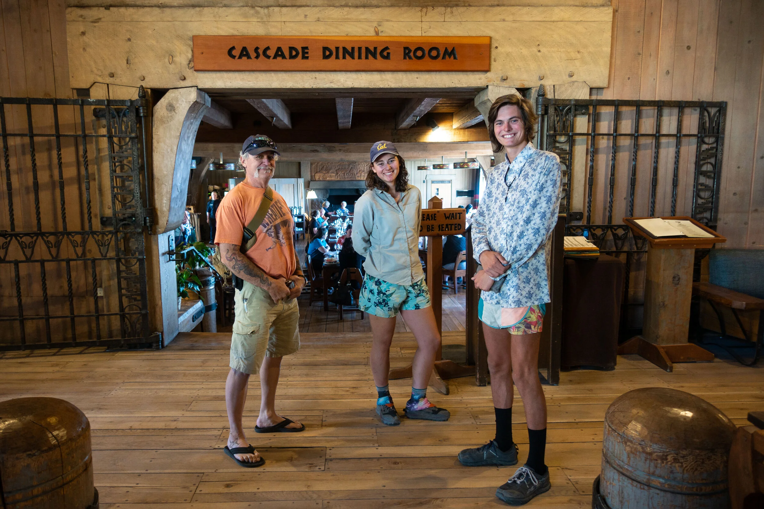 Getting ready to double our weight at the lunch buffet.