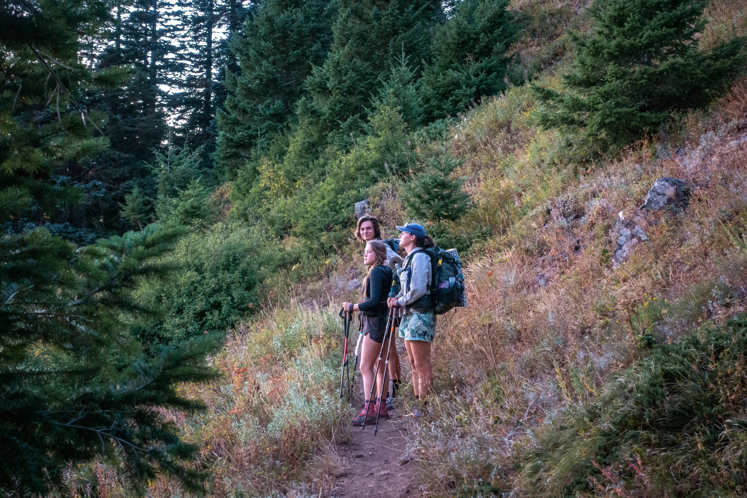 Watching the sun go down.