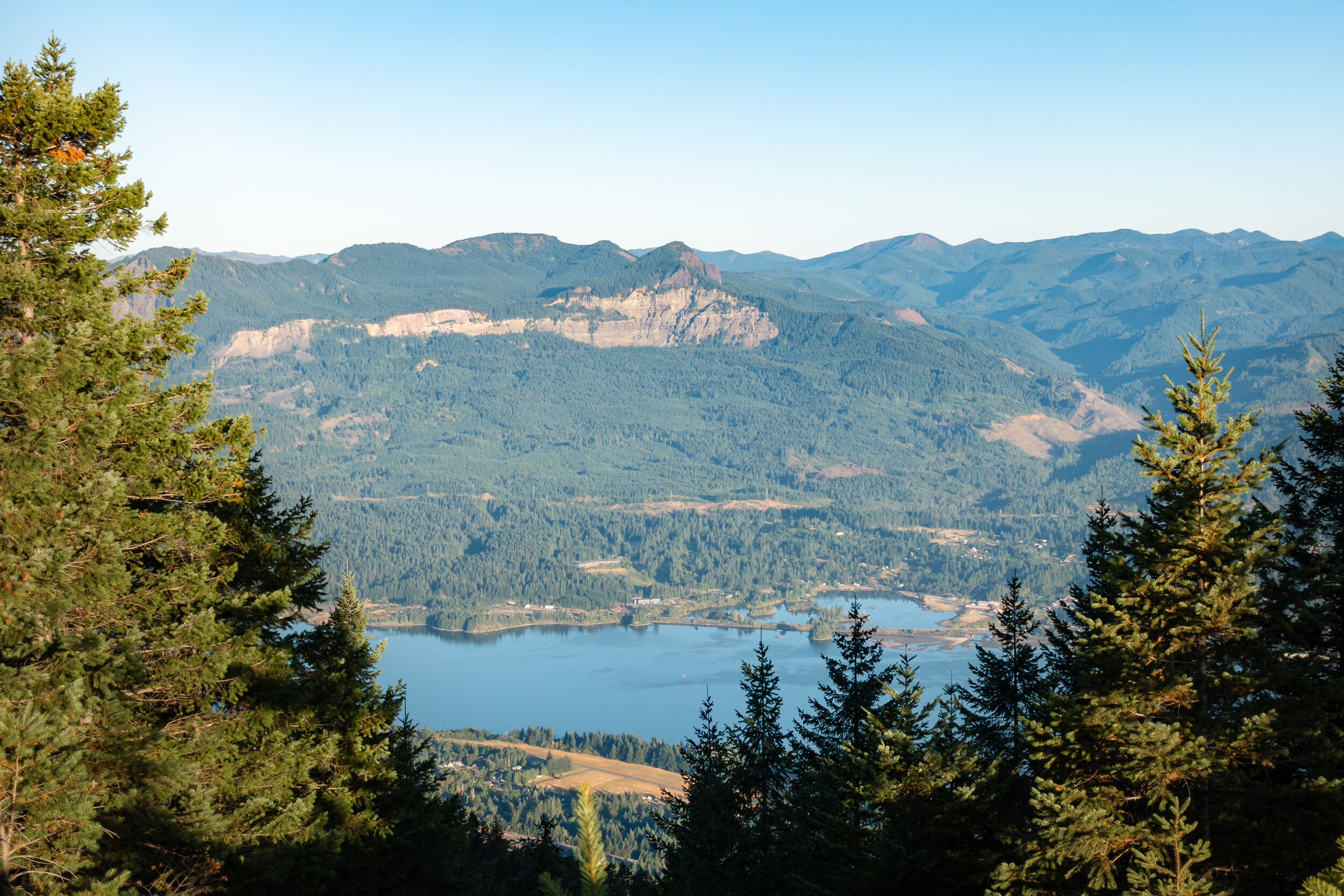 Our first view of the Columbia River Gorge.