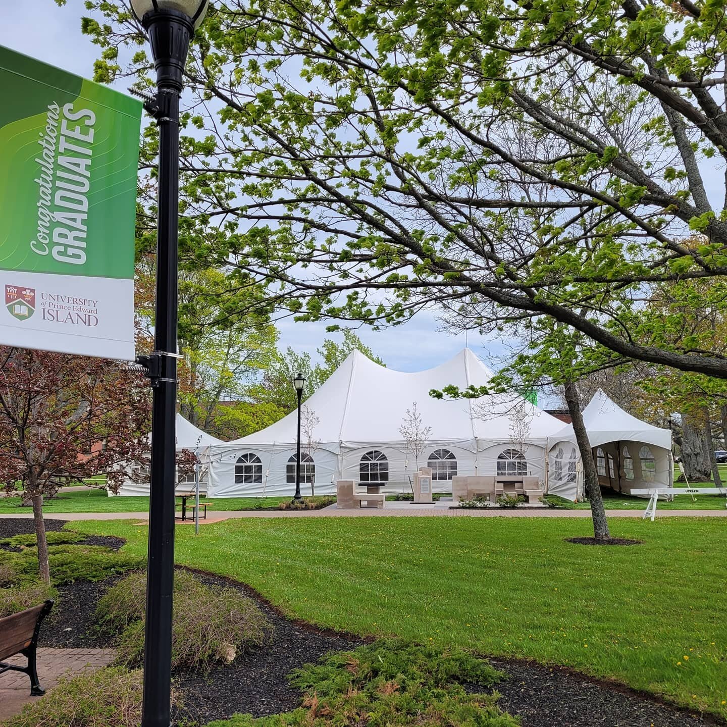Congratulations to all of the recent graduates of @upei 

We were happy to create a space on campus that allows for a safe gathering

#gradclass2021 #graduation #upei #upeisu #tentrental