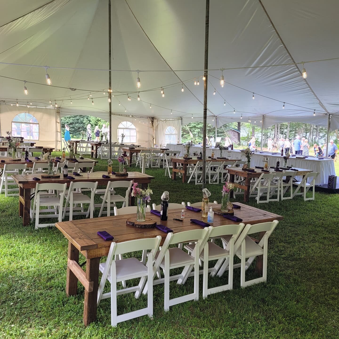 Another Saturday Sneak Peak!!

Our couple @jordmac3 &amp; @chadramsay17 found the perfect riverside property for their wedding day and we are thrilled to get to help you with your rentals. 

#tentwedding #backyardwedding #tentrental #idopei #tourismp