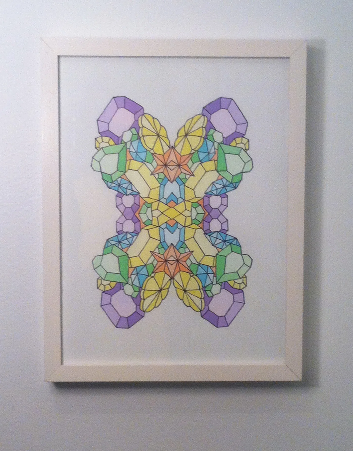 Hollyhood Scope 1 | 9in x 11in | Acrylic on Paper
