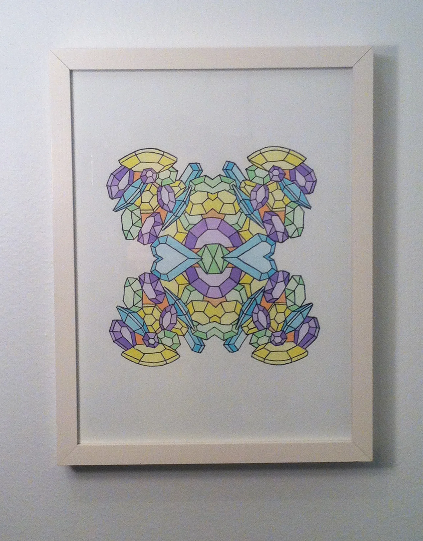 Hollyhood Scope 3 | 9in x 11in | Acrylic on Paper
