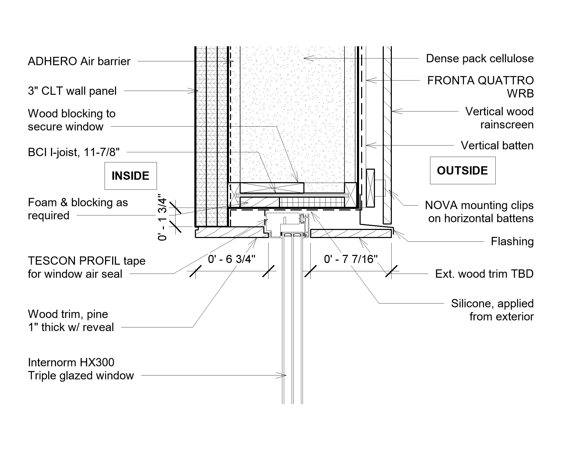 Typical Window Header Detail