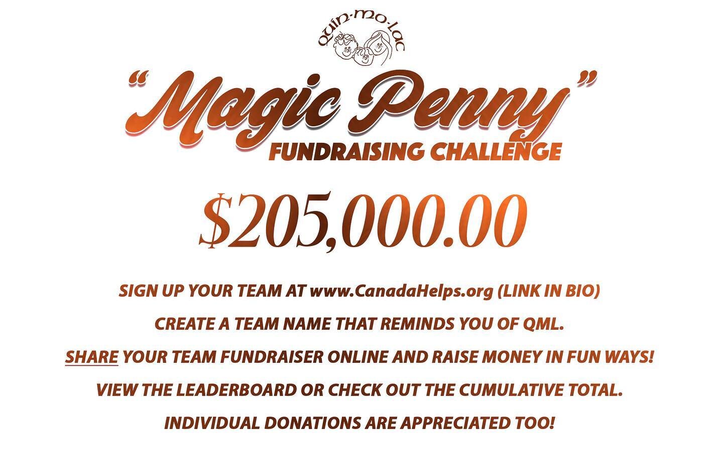 Quin-Mo-Lac will have an operating deficit of $205,000.00 this year, but we have an exciting new way to fundraise&hellip; &lsquo;Competitive fundraising&rsquo; is a way for &lsquo;Teams&rsquo; of friends to raise money for QML!  We need your help, so