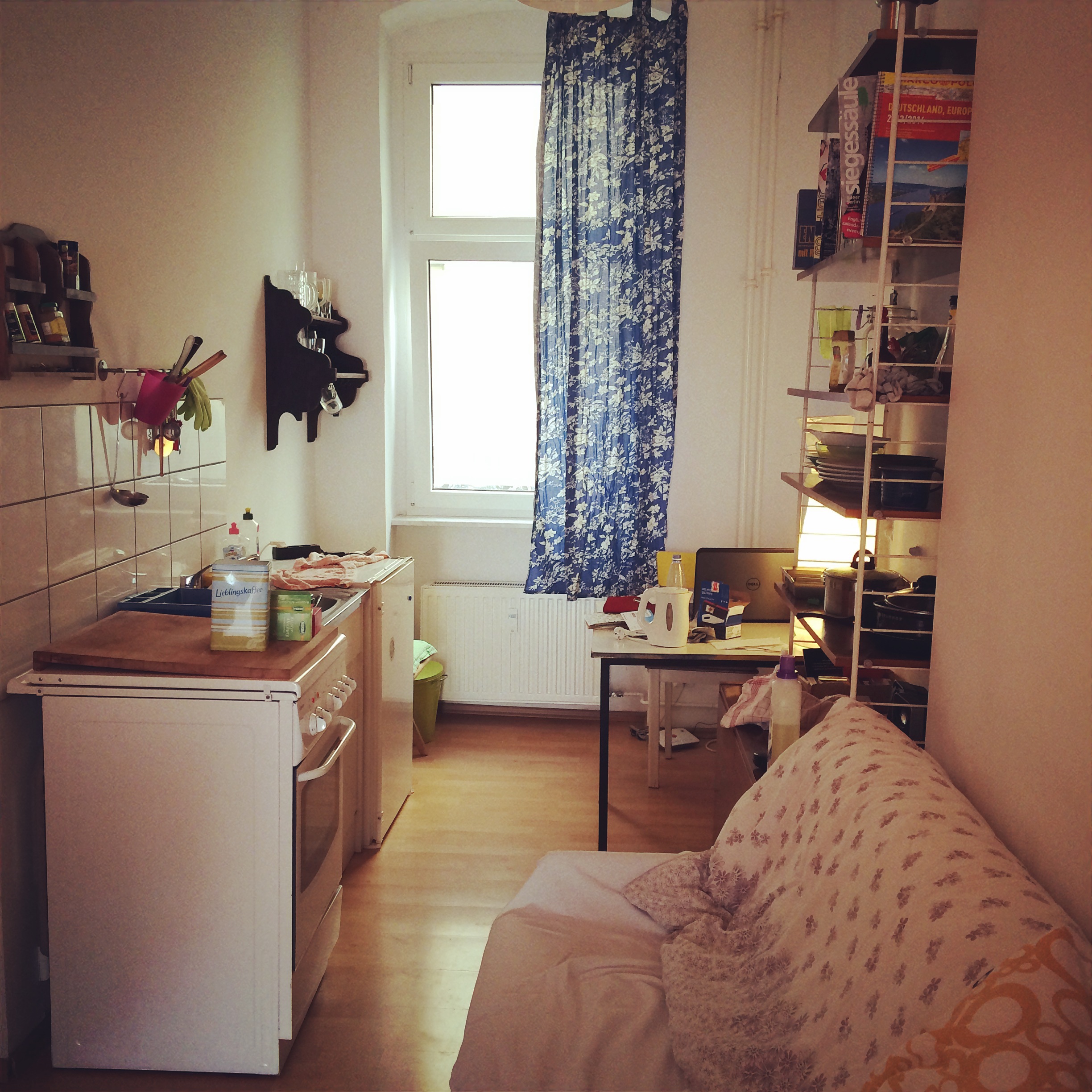 Living quarters in back