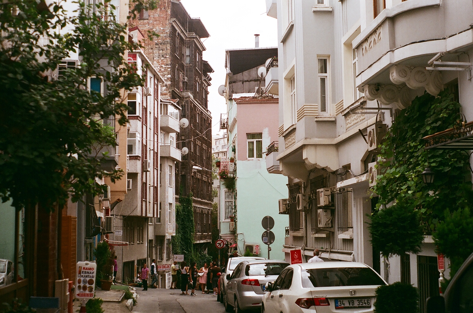 The street I stayed on just off Taksim square.
