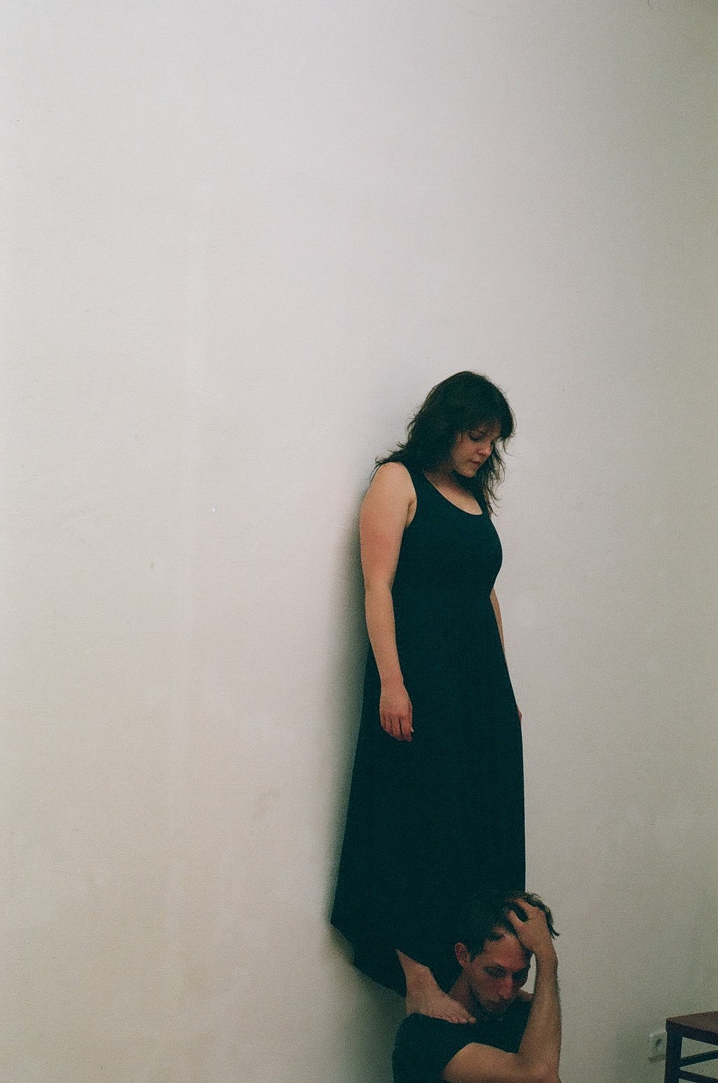 Emily and Dave, in their studio