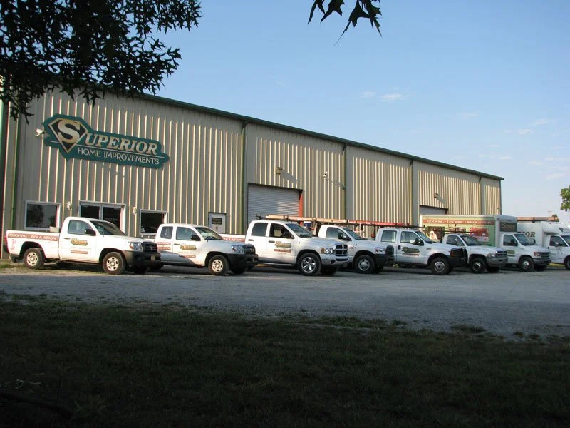 Superior Home Improvement Warehouse with Trucks