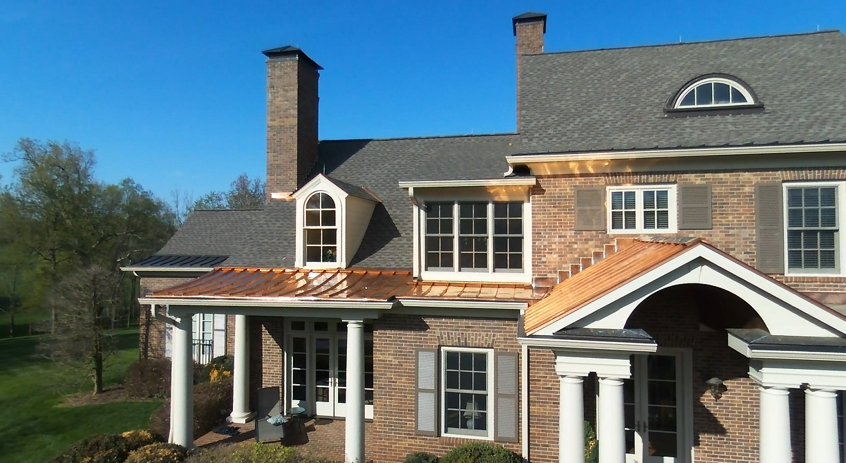 Roof and copper flashing in Georgetown, KY