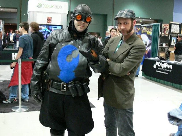 ​OK, he's not wearing my shirt. But still. It's Lobster Johnson!