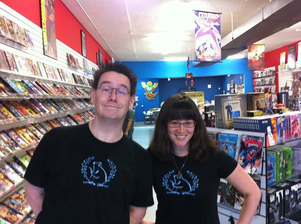 ​Cool Jerk cartoonist, Paul Horn and geek-gal author, Sarah Kuhn