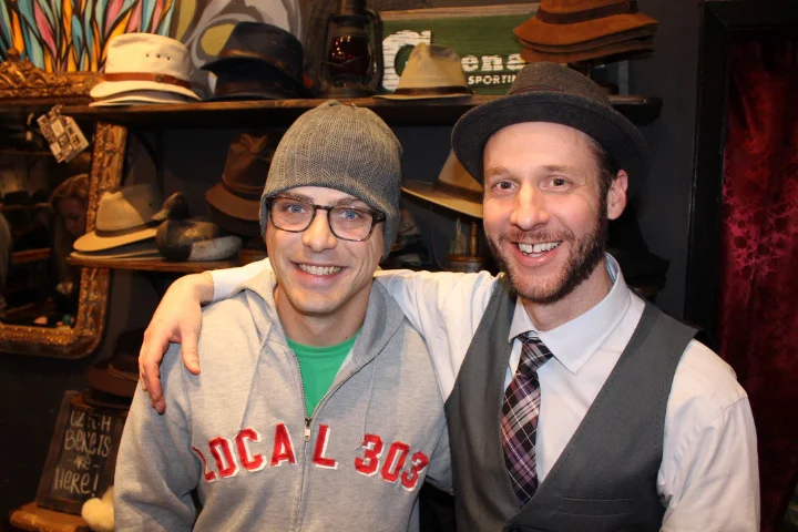 Artist,&nbsp;Josh Ellingson picks up a beanie