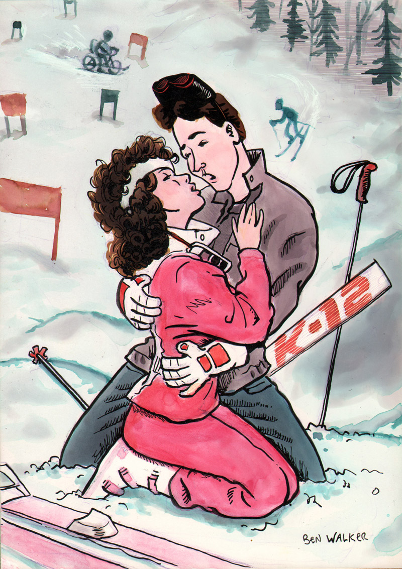 Language Lessons. This piece is featured in Gallery 1988's book, Crazy 4 Cult: Cult Movie Art 2