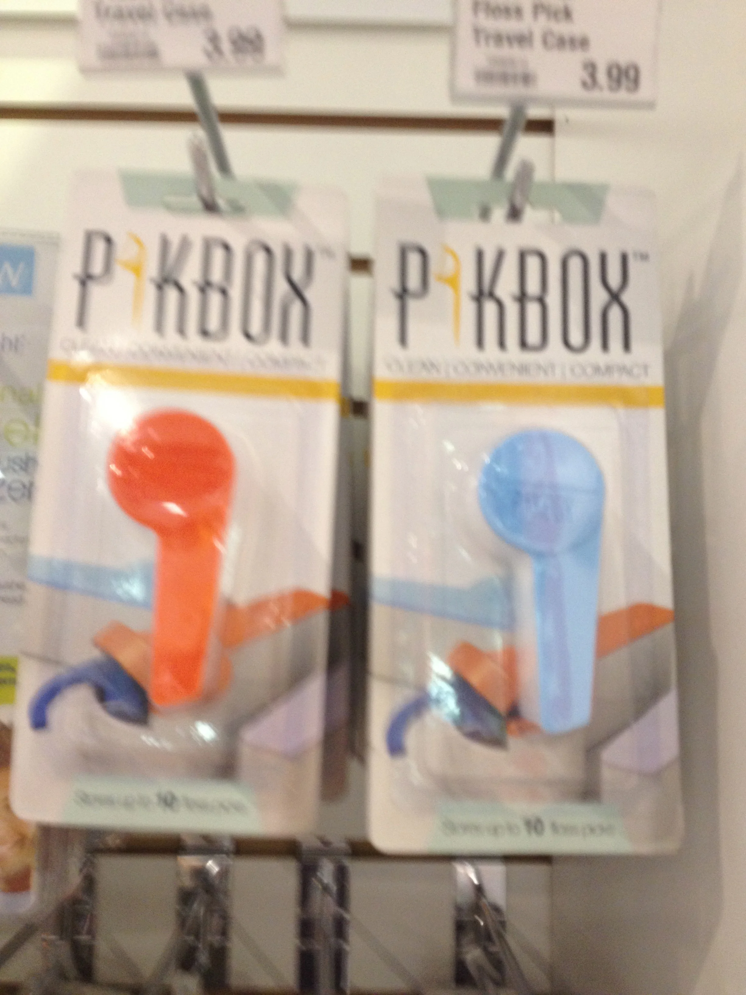 Imagine my relief when I spotted these Floss Pick CONTAINERS at the Container Store! It's a plastic case for your Floss Picks - AHmazing. You know you'll have this forever and ever.