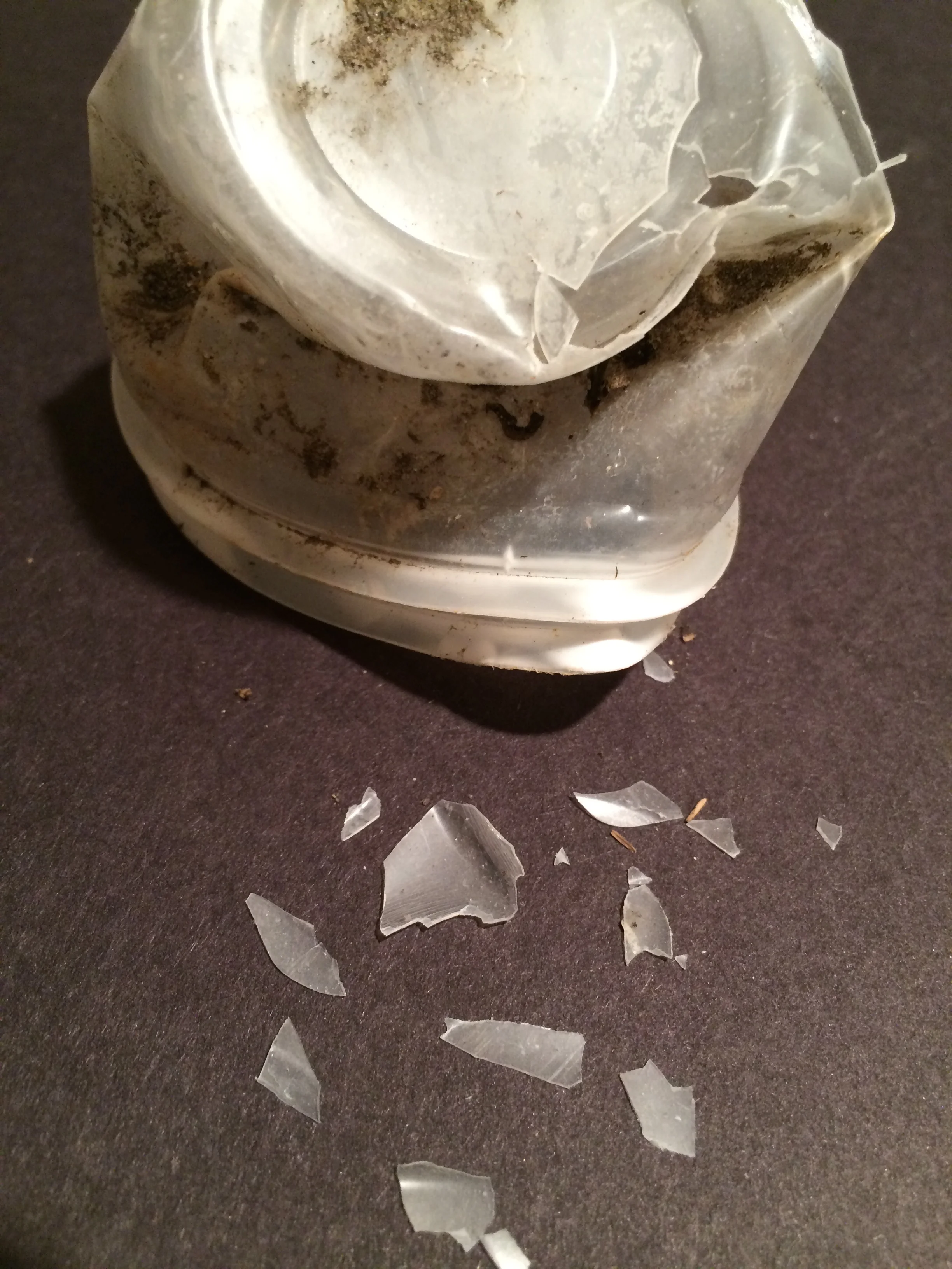 This cup is so brittle, merely picking it up causes the corners to crack and fall away