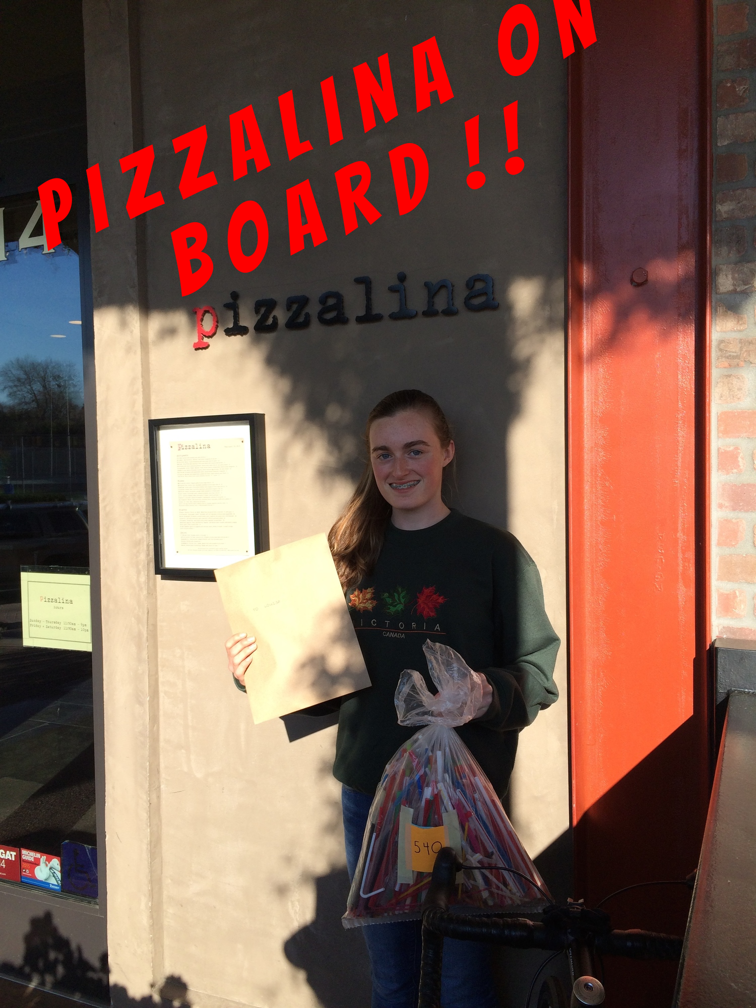 Shannon at Pizzalina