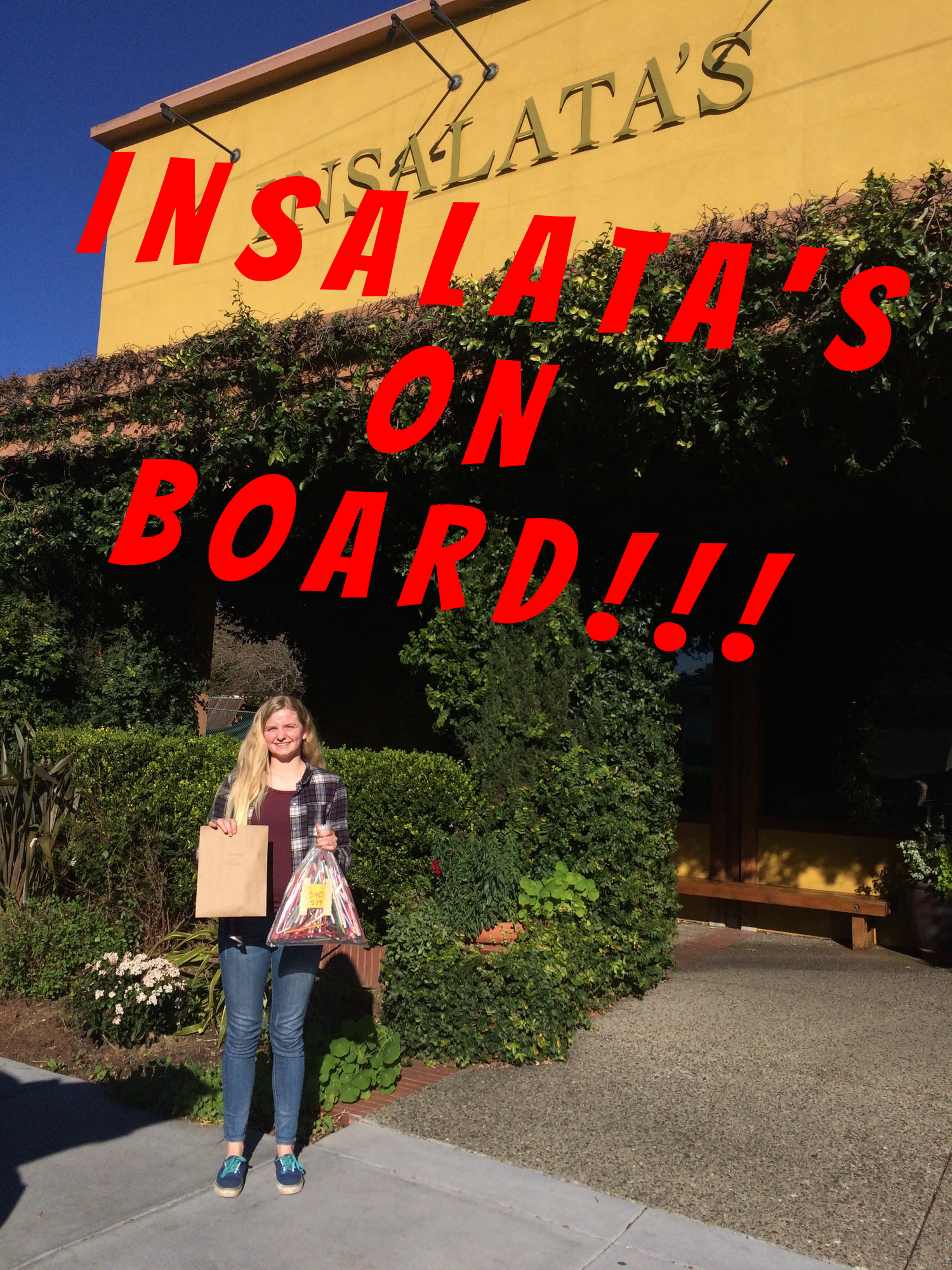 Tess at Insalata's
