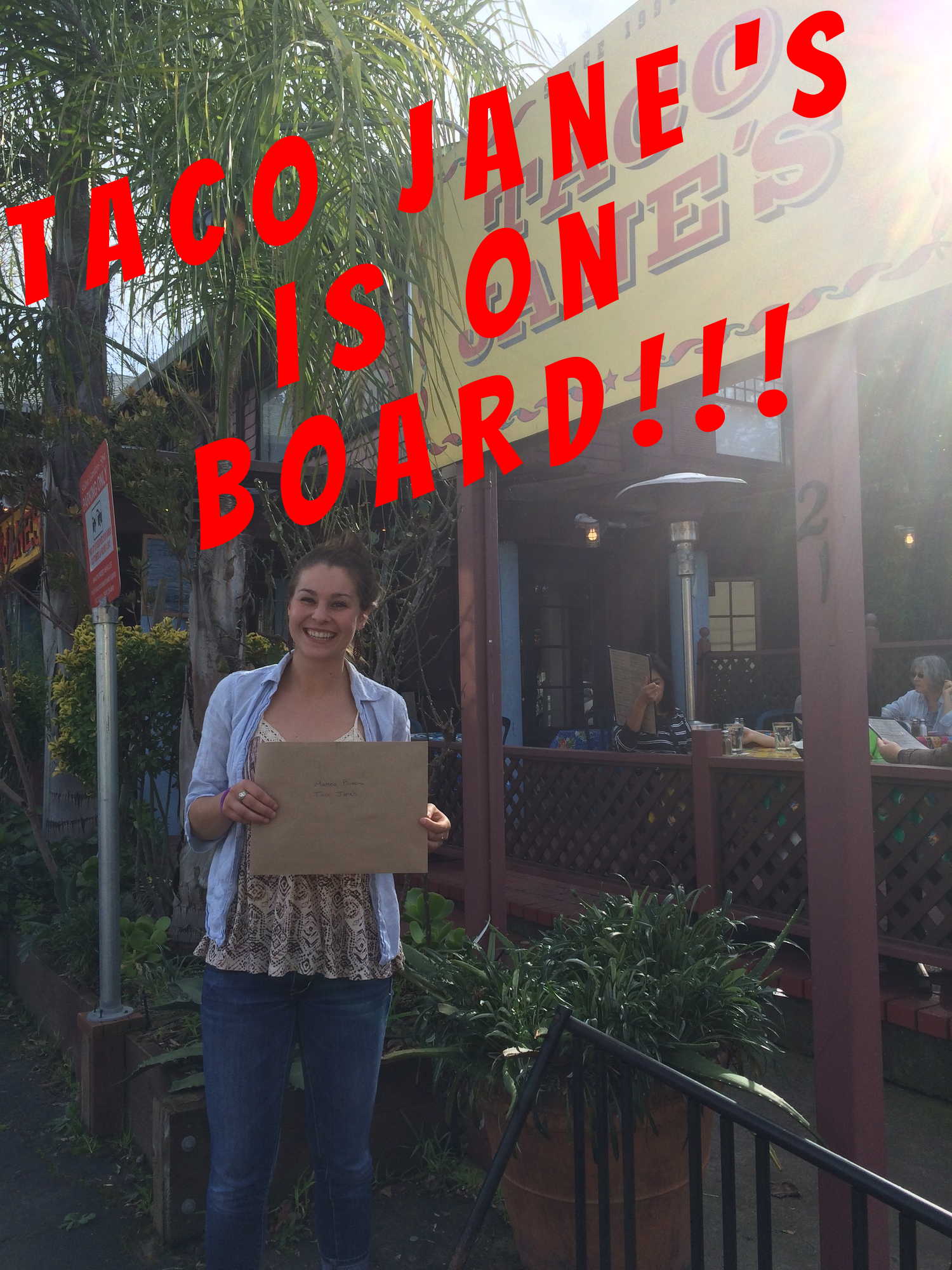 Beatrix at Taco Jane's