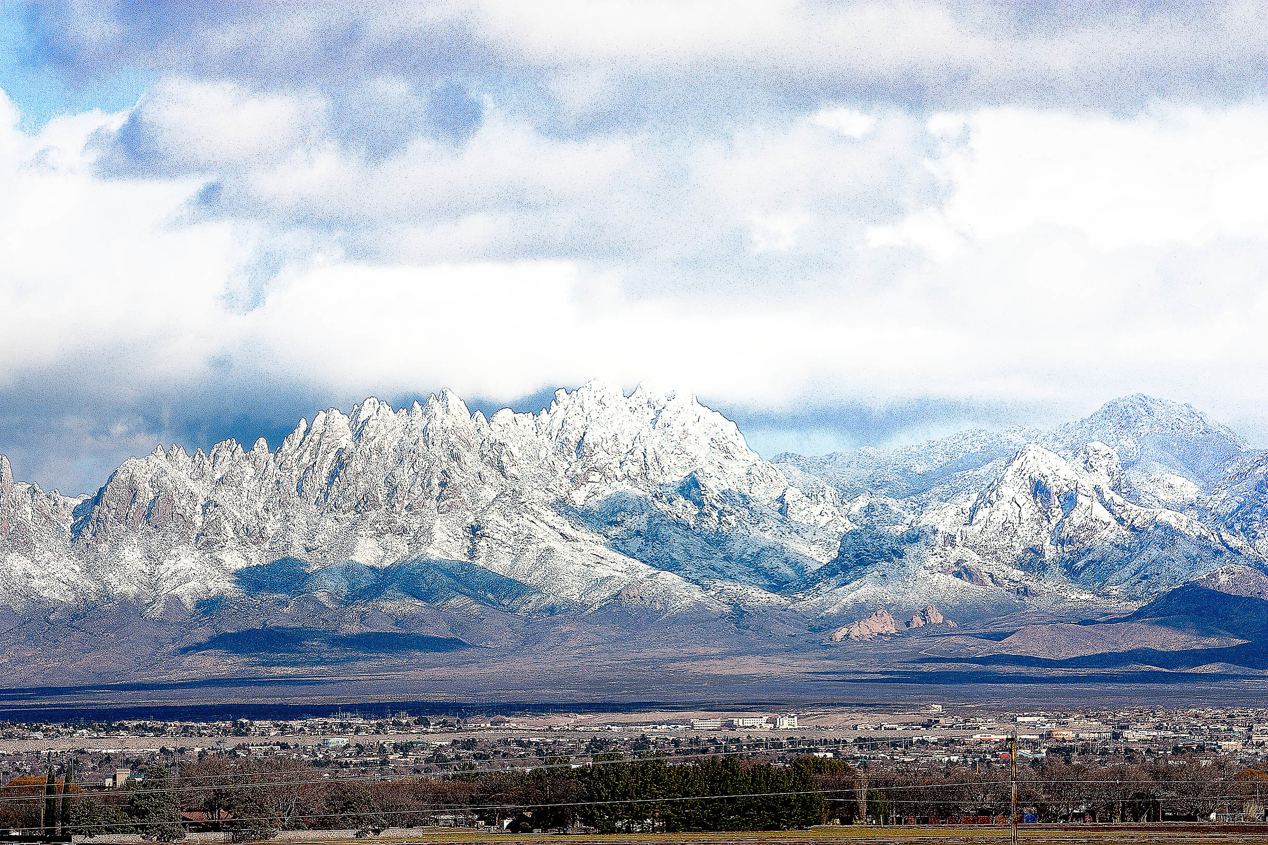 Snow on the Organs, Las Cruces, NM