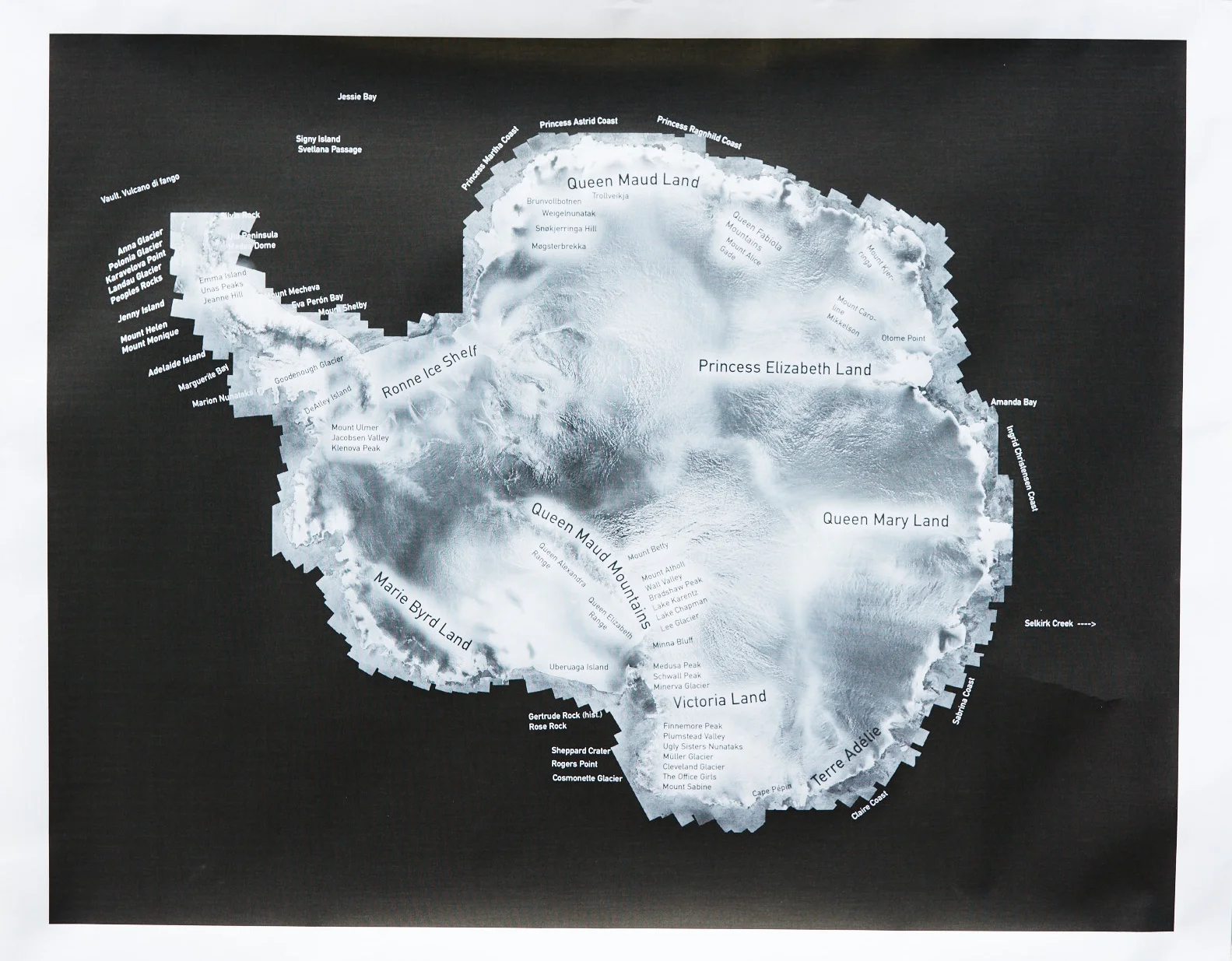 Prototype2 Antarctic Women Place names map (official place names named for Antarctic women from scientists, patrons, daughters, queens, support staff, etc), Scientific Committee on Antarctic Research Open Science Conference, presented in Malaysia Aug 22, 2016 at Wikibomb Antarctic Women event to launch 75+ new or updated bios on women scientists in Antarctica. Additions? email: carol @ caroldevine.org
