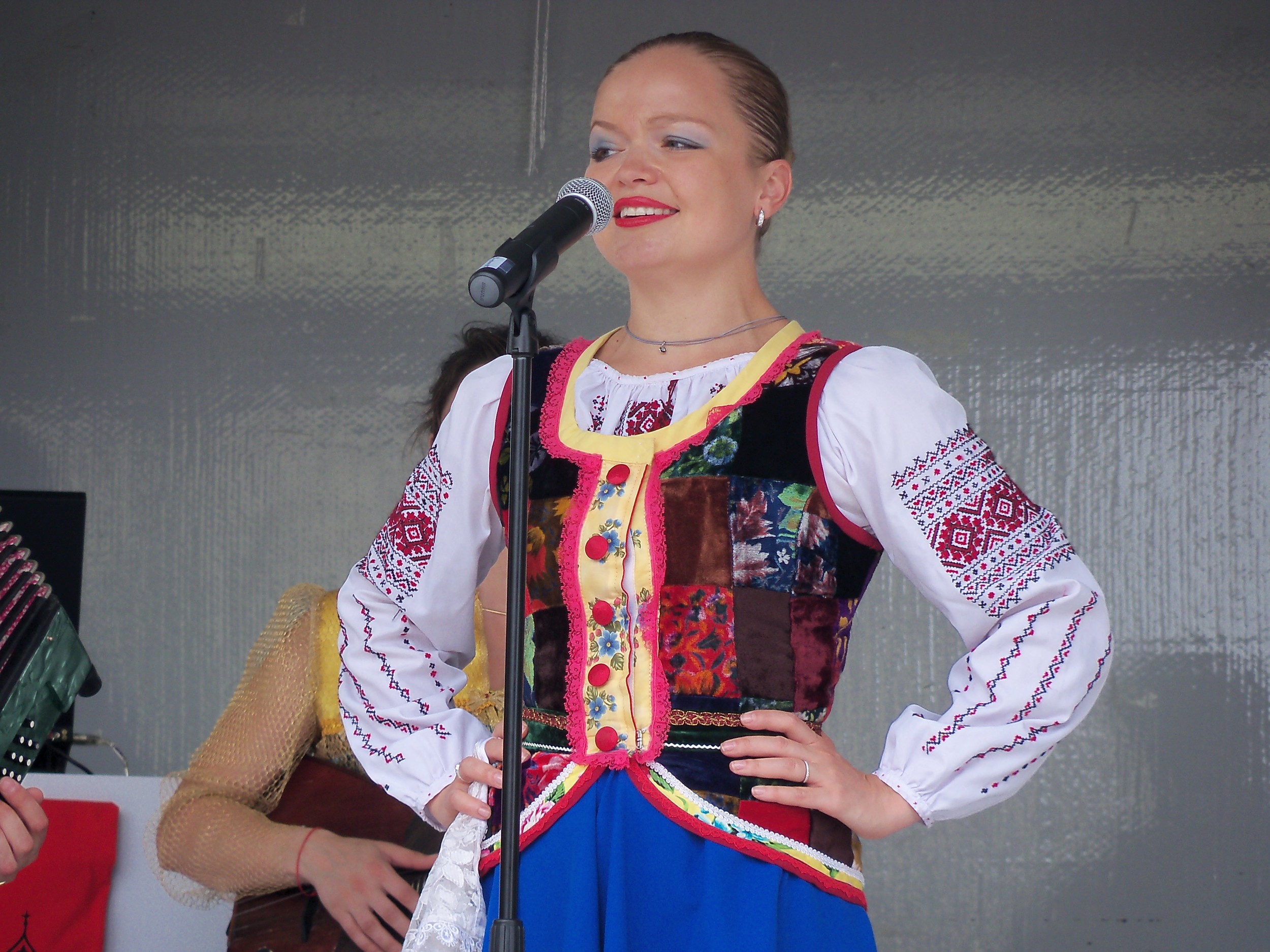 Barynya performer singing