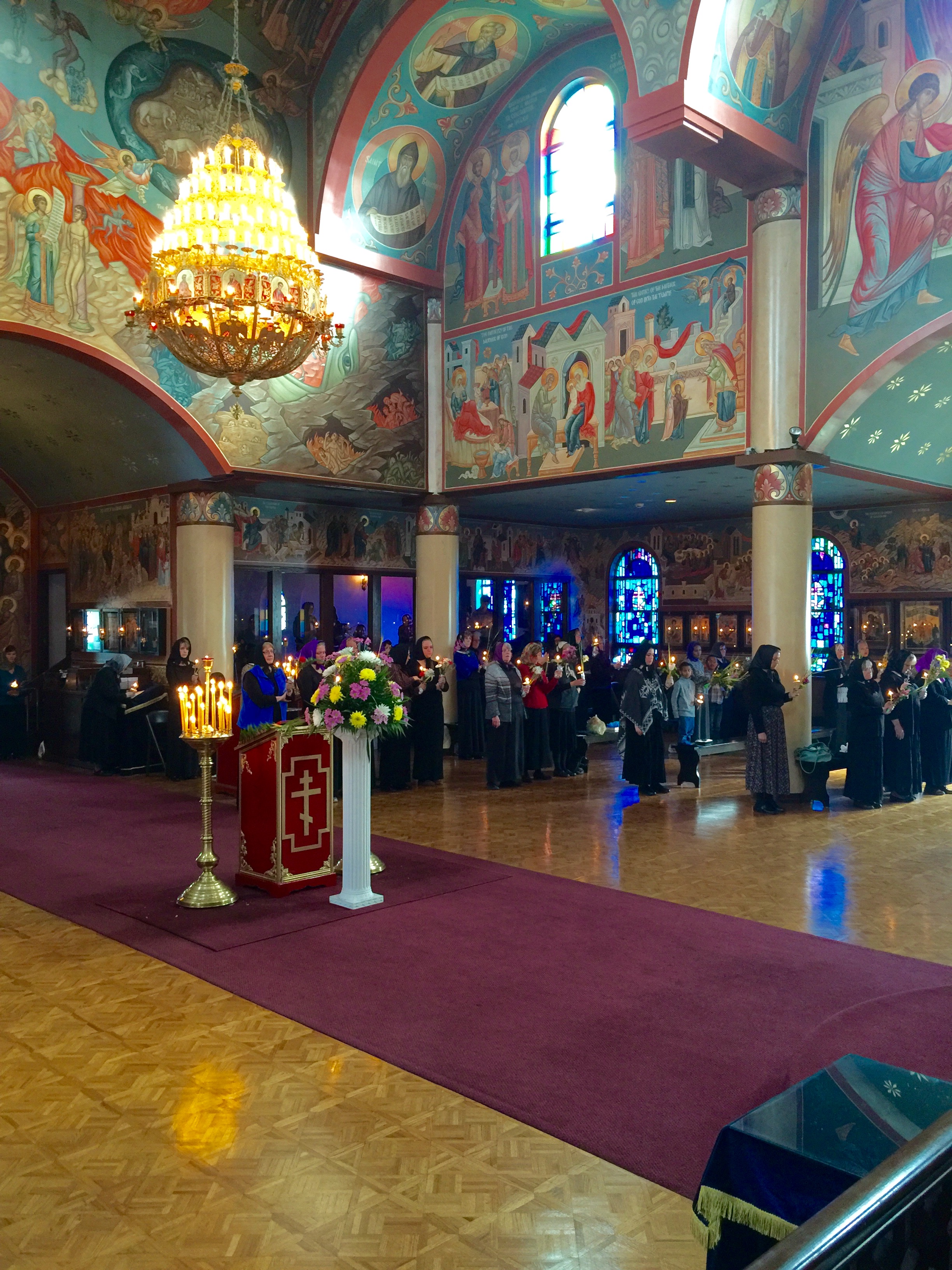 Palm Sunday parishoners