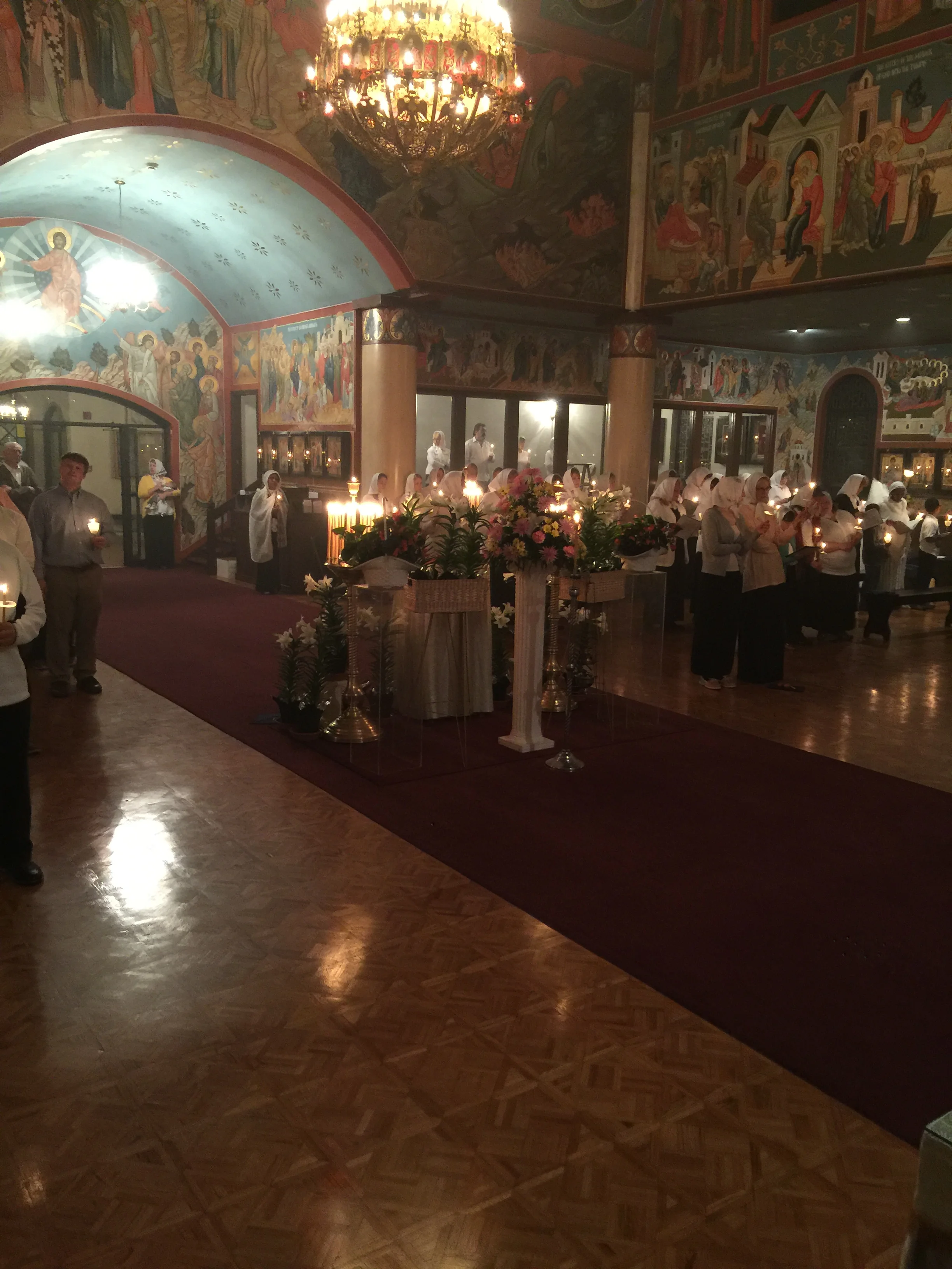 Pascha parishoners