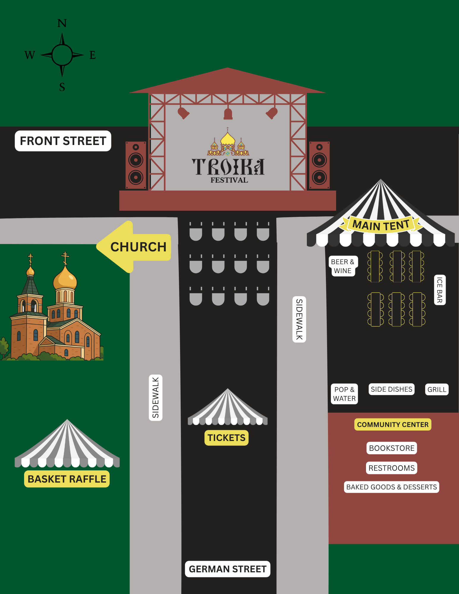 Troika Festival Map