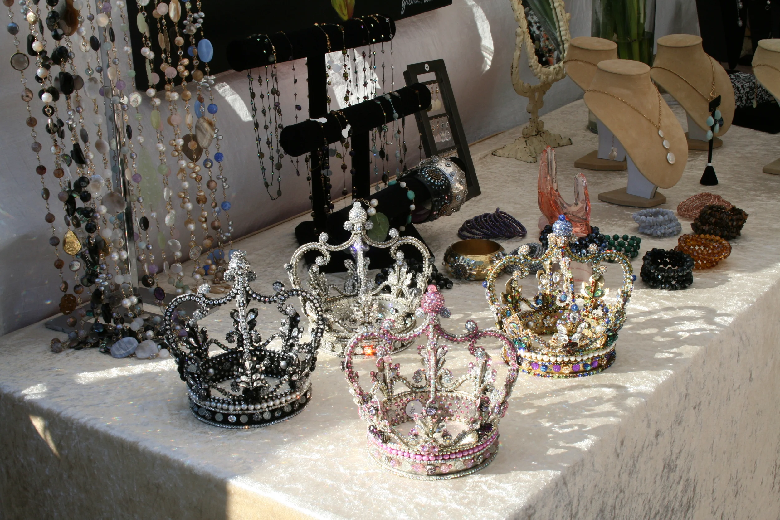  Beaded crowns and accessories. (Photo by Kathy Urso) 