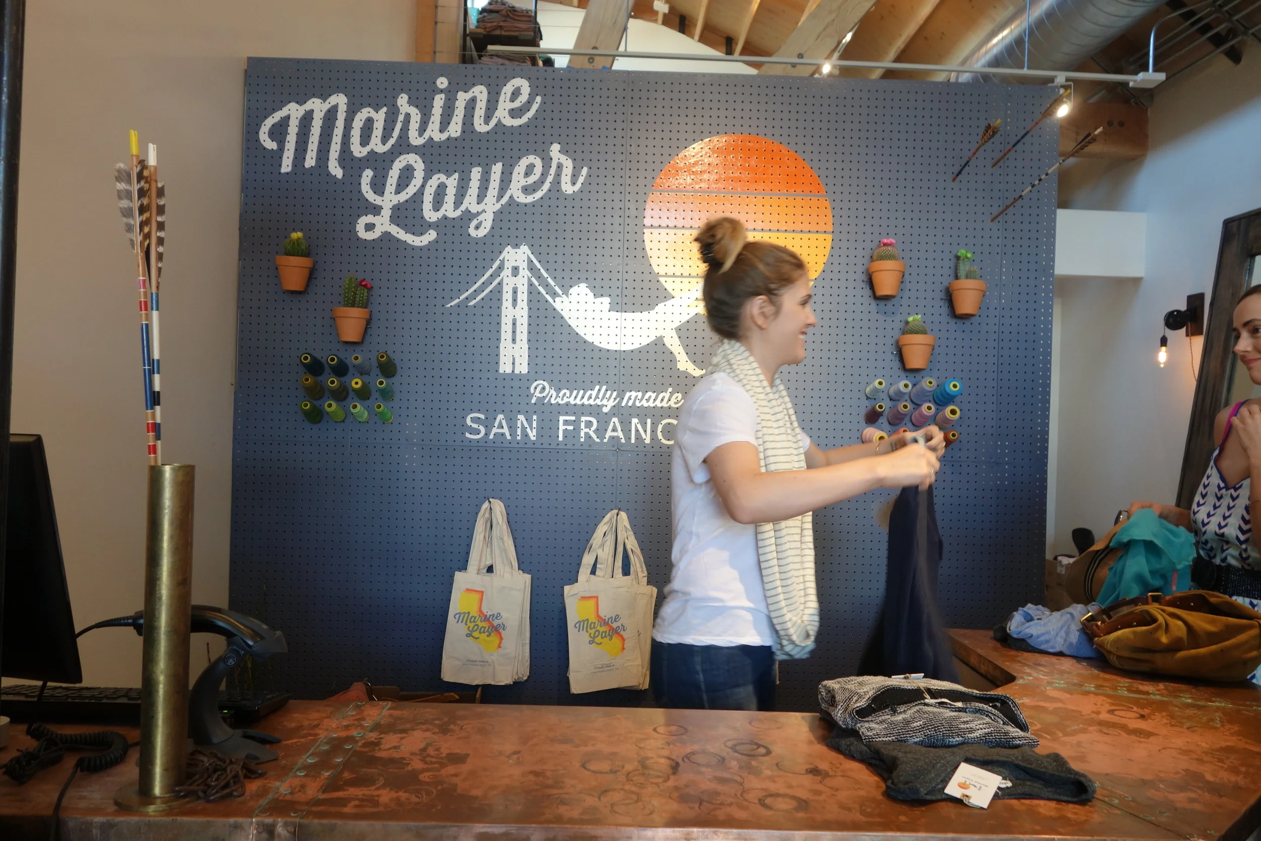  Marine Layer, a clothing boutique on Abbot Kinney, opens just in time for the festival. (Photo by Nicole Reed) 