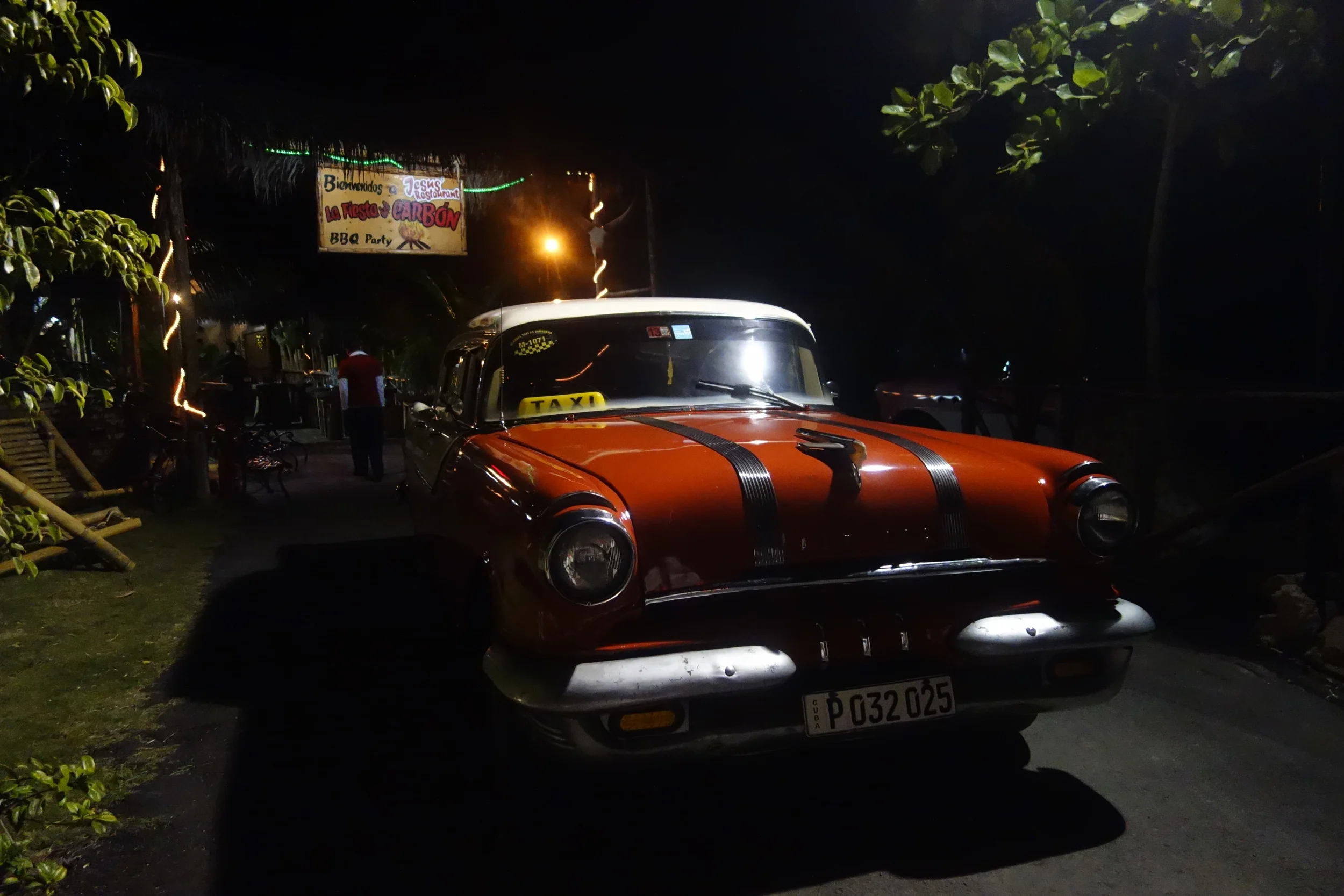  Aside from the incredible beach barbecue with grilled fish and paella, the resort food is ... uh ... We got a driver to take us to a local spot for dinner. 