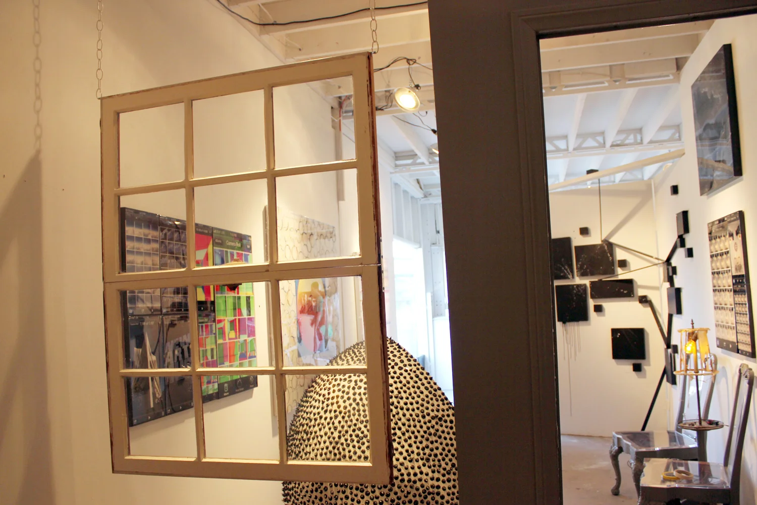  Budman's hanging wall installation at the WNDO gallery on display now through September 30. 