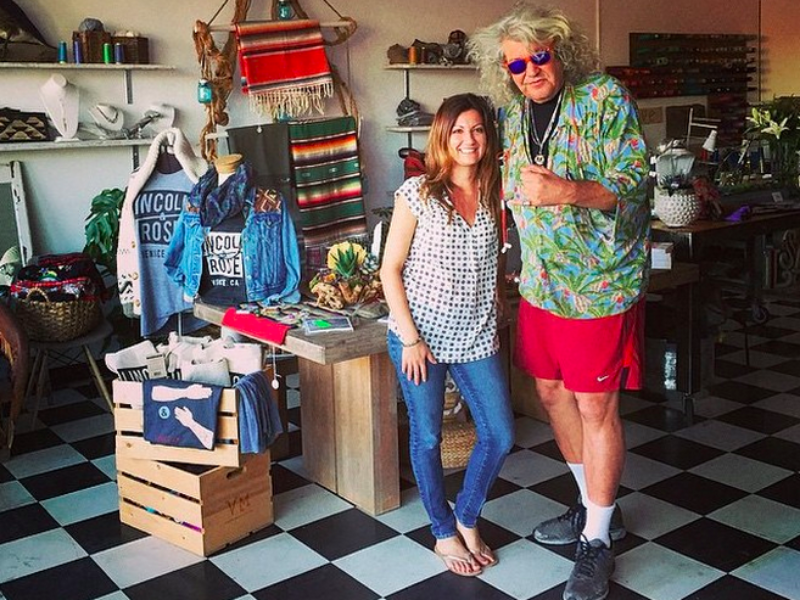 Jeff "The Dude" Dowd visiting us at our holiday shop last year.