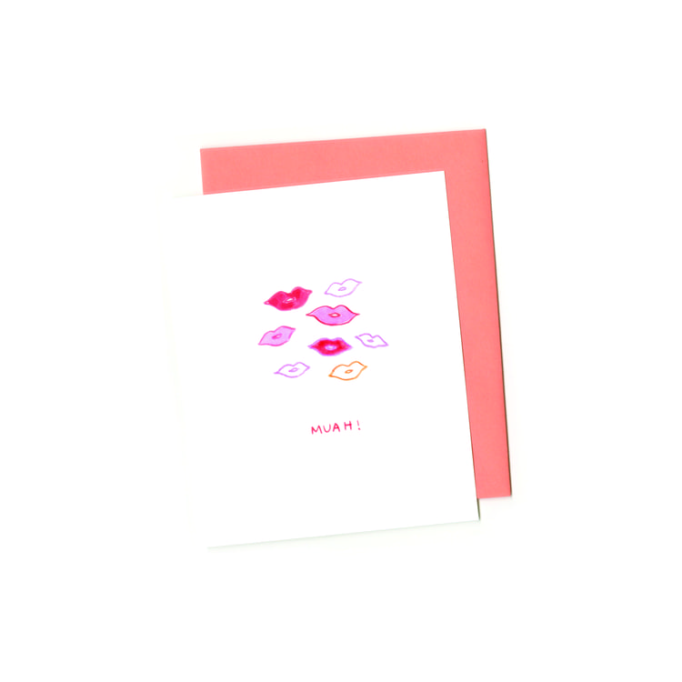Brittney Banks // Muah Greeting Card