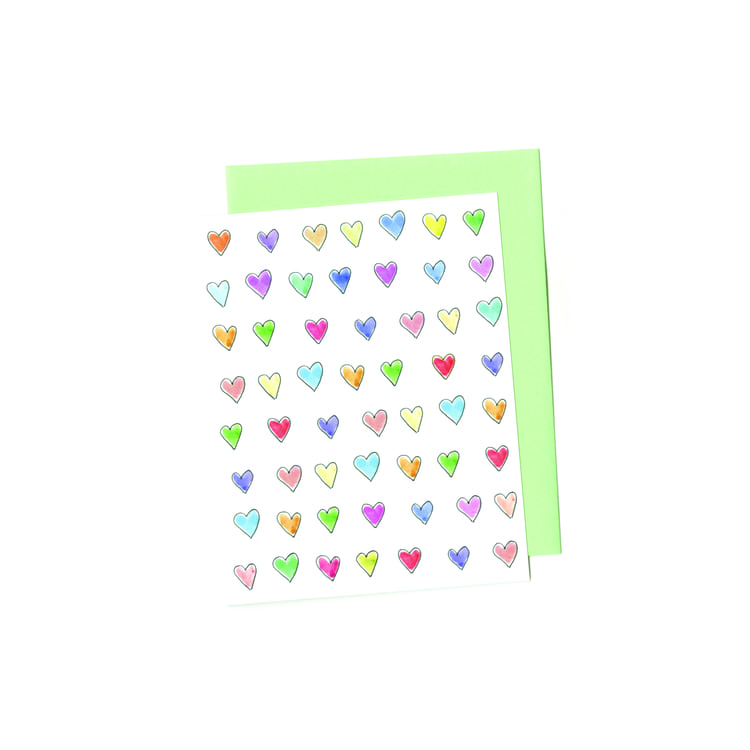 Brittney Banks // Hearts Greeting Card