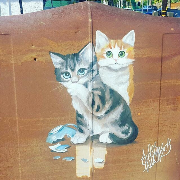 Jules Muck Kitty Mural ( Photo by The Cat Club )