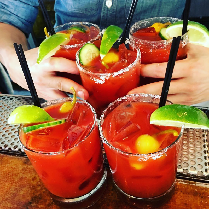 Brunch time bottomless bloodies. ( Photo by Sunny Spot Venice .)